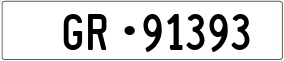 Trailer License Plate